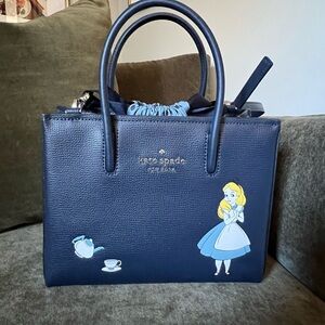 Disney x Kate Spade New York Alice in Wonderland Convertible Leather Bag NWT